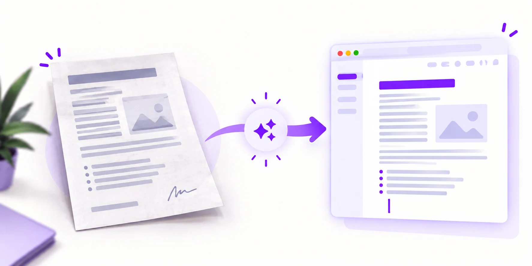 A photographed paper document converted into an editable Word document